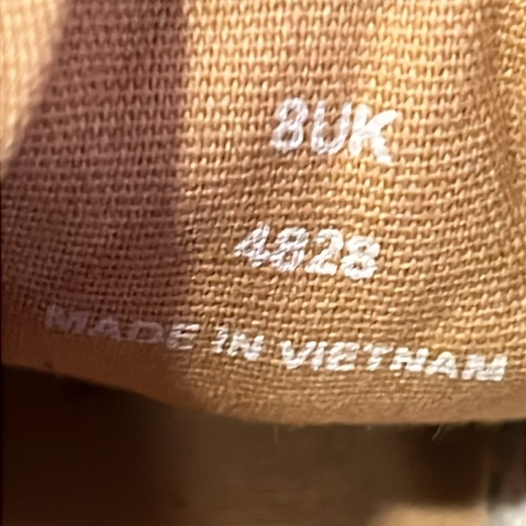 ASOS 4828 loafer tan lace up corduroy shoes - Picture 9 of 12